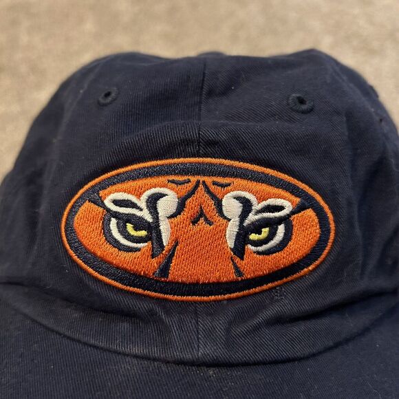 Vintage Nike Auburn Tigers Blue Logo Swoosh Cap Hat Strapback - Picture 3 of 6